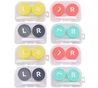 SECFOU 8 Uds Funda Color Soporte para Gafas Soporte Insertador Removedor Exterior-Funda Reemplazable Soporte Funda PP