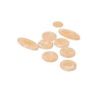 SECFOU 9piezas Botones De Tecla Para Saxofón Tenor y Soprano Incrustaciones De Color Amarillo Accesorios Para Partes De Saxofón
