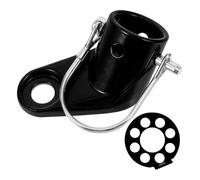 SECFOU Adaptador Cabezal de Tracción Seguro para Remolque de Bicicleta de Montaje en Acero Negro para Remolques de Bebés en Actividades al Aire Libre