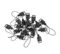 SECFOU Adaptador de Clip para Correa de Cámara Negro Abs 1.2cm Conector del Sistema Qd Rápido y Resistente Pack de 20 Piezas para Correas de Cámara