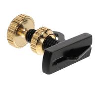 SECFOU Afinador de Tornillo para Violín y Viola, Ajuste Preciso de Cuerdas, Parte de Instrumento de Violín en Color Negro Dorado, Compatible Varias Tallas, Adecuado para Músicos