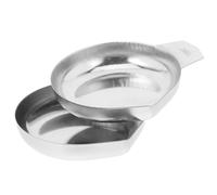 SECFOU Bandeja de Pesaje Profesional de Acero Inoxidable, 2 Unidades para Báscula Electrónica, Bandeja Multiusos para Hogar y Manualidades, Accesorio Resistente para Pesas Precisas