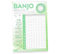 SECFOU Banjo Chord Chart Para Principiantes Adultos Gráfico De Digitación y Acordes Para Práctica De Banjo Guía De Afinación y Técnicas Esenciales