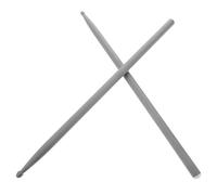 SECFOU Baquetas de Fibra de Carbono 7A para Batería, Color Gris, Resistentes y Sólidas, Ideales para Principiantes y Uso en Conciertos y Ensayos