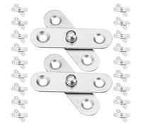 SECFOU Bisagras de Pivote de Acero Inoxidable Diseño Desmontable y Ahorro de Espacio, 24 Piezas para Ventana y Cajón para Muebles y Armarios de Cocina