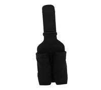 SECFOU Bolsa Colgante para Micrófono Inalámbrico de Nailon Negro Dos Bolsillos, Soporte Portátil para Altavoz Partybox, Organizador Resistente para Eventos al Aire Libre y Karaoke