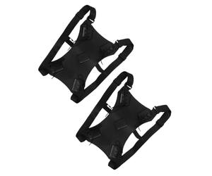 SECFOU Bolsa de Equipo de Esgrima para 2 Espadas Correas Ajustables de Cuero Sintético Negro, Mochila Ligera Reutilizable para Viajes y Cosplay Renacentista