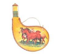 SECFOU Bolsa para Bota de Vino Portátil de Pu Resistente, Diseño Tradicional Mongol, Accesorio para Actuación de Baile y Actividades al Aire Libre como Picnic y Senderismo, Odres