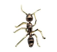 SECFOU Broche Metálico con Forma de Hormiga Negra Accesorio Original para Ropa Sombrero y Bolso Diseño Duradero y Realista para Mujer y Regalo Elegante