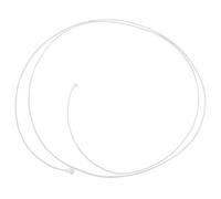 SECFOU Cable Telefónico Plano de Línea Fija Rj11 de 2 Núcleos, 2 Metros, Color Blanco, Cable de Conexión para Teléfono Fijo, Resistente y Flexible para Oficina y Hogar