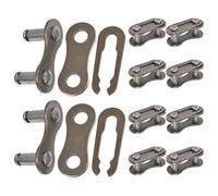 SECFOU Cadena de Bicicleta Plegable Eslabones Perdidos de Aleación de Aluminio y Conector Reutilizable de 10 Piezas para Accesorios de Ciclismo