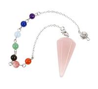 SECFOU Cadenas De Colgante Hexagonal De Cristal Para Sanación Diseño Elegante De Péndulo Amuleto De Energía Para Chakras y Adivinación
