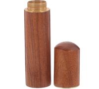 SECFOU Caja de Cerillas Vintage de Madera para Almacenamiento Portátil Tapa, Organizador Resistente que Mantiene Fósforos Secos Adecuado para Aventuras al Aire Libre