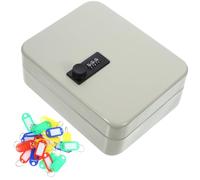 SECFOU Caja de Seguridad para Llaves Cerradura de Combinación Organizador de Llaves de Pared de Hierro Capacidad Soporte Resistente para Oficina y Administración de Propiedades