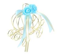 SECFOU Caja Decorativa para de Hierro con Diseño de Carroza de Calabaza Azul Adornos para Fiestas y Caja Creativa para Dulces Forma de Carro de Halloween