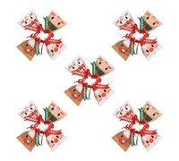 SECFOU Cajas Triangulares Navideñas de Papel, 24 Unidades Mixtas para Dulces y Galletas, Porta Regalos Festivos para Fiestas Infantiles y Navidad, Contenedores Creativos Estilo Aleatorio