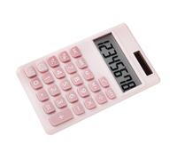 SECFOU Calculadora Solar Portátil de 8 Dígitos para Estudiantes Mini Calculadora de Plástico Rosa Compacta y Ligera para Oficina y Escuela Cálculo Básico Fácil y Rápido