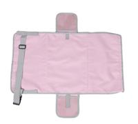 SECFOU Cama de Avión Portátil para Pequeños Correas Ajustables | Apoyo para Piernas, Base Antideslizante, Compatibilidad Mayoría de Asientos, Color Rosa