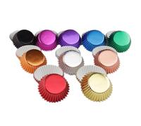 SECFOU Capacillos para Hornear Magdalenas Color Aleatorio Paquete de 200 de Papel y Grueso, Multiusos y Fáciles de Montar, para Shower y Cumpleaños