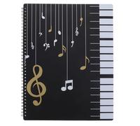 SECFOU Carpeta de Partituras A4 para Música 20 Páginas, Material Pp Resistente al Agua y Funda Transparente Adecuado para Guardar Documentos y Partituras