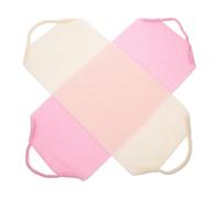 SECFOU Cepillo Exfoliante De Esponja De Lufa Para Ducha 2 Piezas Tira Exfoliante Corporal Elástica Para Espalda Guantes De Baño Suaves Para Mujeres