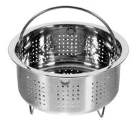 SECFOU Cesta Vaporera de Acero Inoxidable Asa, Fácil de Limpiar y Suave, para Cocinar Arroz y Maíz en Casa o Restaurante