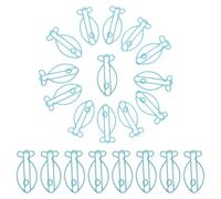 SECFOU Clips Piezas de Pez Creativos Metálicos Forma Papel Azul de Decorativos, 30 y para Proyectos Escolares y Entornos Profesionales