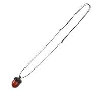 SECFOU Collar de Bellota Vintage de Sándalo Negro Desenroscable, Colgante Largo Unisex Caja Ga’u para Recuerdos y Deseos, Cuerda Decorativa para Hombre y Mujer, Joyería Artística