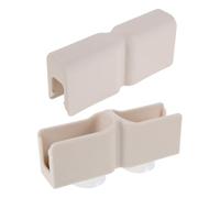 SECFOU Conectores para Parque Infantil con Ventosas, Accesorios de Montaje para Vallas de Ñiño, Juego de 4 Piezas (1 Clip Superior, 1 Clip Inferior, 2 Ventosas) para Seguridad