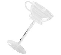 SECFOU Copa de Cristal Creativa para Vino y Bebidas, 140 Ml, Diseño Pie Alto para Bar y Fiesta, Vaso Decorativo y Funcional para Whisky y Jugos