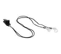 SECFOU Cordón de Retención Antipérdida para Amplificadores Auditivos Negro, Ligero y Cómodo, con Clip Protector de Abs y Nylon para Personas Mayores Dinámicas