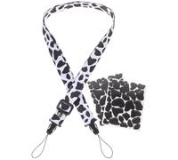 SECFOU Correa para Cámara Instantánea Diseño de Vaca, Kit de Pegatinas Decorativas, Correa Ancha Resistente para Mini Cámaras, Accesorios para Fotografía y Uso Portátil