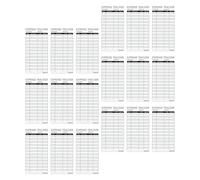 SECFOU Cuaderno de Registro de Gastos en Papel 10 Unidades Tamaño 15,1 X 7,6 Cm, Tarjetas de Seguimiento de Presupuesto Negras para Control Financiero en Oficina y Uso