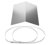 SECFOU Cubierta Protectora para Cámara de Seguridad Exterior, Techo de Acero Inoxidable, Tamaño Mediano 28x30 Cm, Funda de Lluvia Resistente para Montaje en Pared, Protección contra Sol,