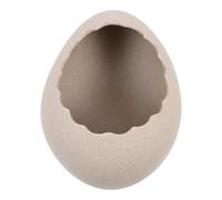 SECFOU Cuenco de Cerámica Forma de Cáscara de Huevo Grande, Tazón Decorativo para Postres y Maceta Creativa para Plantas, Recipiente Artístico para Hogar y Cocina