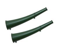 SECFOU Cuerno Pack de Verde Portátil de Hierro Militar Señal Versátil de 2 Piezas Pequeño y Durable para Conciertos y Fiestas