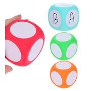 SECFOU Dado Grande de Goma Espuma Eva Suave y Fácil de Agarrar para Classroom con 4 Cubos de Matemáticas Creativos y Dados de Aprendizaje DIY