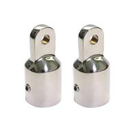 SECFOU de Accesorios para Toldo Bimini de 25mm 2 Piezas de Acero Inoxidable 316, Extremo de Ojo Liso Acabado Espejo Rebabas para Cubierta de Barco y Canoa