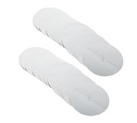 SECFOU Discos para Velas De Cera De Abejas 100 Piezas, Prácticos y Reutilizables, Color Plateado, para Cuidado De Oídos Uso Doméstico y Relajación Segura