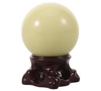 SECFOU Esfera de Cristal de Cuarzo Luminiscente Base Sólida Bola Decorativa Brillante para Fotografía Meditación Feng Shui y Decoración del Hogar Adecuada para Familias