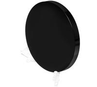 SECFOU Espejo Circular de Obsidiana con Soporte para Decoración Feng Shui en Hogar, Piedra Natural Negra con Base Estable y Diseño Artístico Elegante Color Aleatorio
