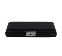 SECFOU Estuche para Cañas de Cuero Pu, 6 Unidades, Hebilla Metálica y Ventilación, Forro de Fieltro, Accesorio de Almacenamiento Portátil para Instrumentos de Viento y Madera