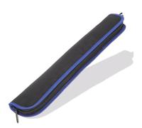 SECFOU Estuche Portátil para Flauta Dulce Acolchado, Bolsa de Tela Oxford Resistente y Ligera, Funda Negra Borde Azul, Protección Antichoque Adecuado para Transporte y Uso Escolar