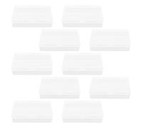 SECFOU Estuche Transparente para Baraja de Cartas 18 Piezas, Caja de Plástico Resistente PP 10x7x2.4 Cm para Almacenamiento Seguro de Naipes y Accesorios Pequeños, Adecuado para