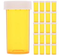 SECFOU Frascos de Pastillas 25 Piezas de Plástico PP Tapa de Seguridad, Mini Porta Medicamentos Sellado para Viaje, Organizador Compacto y Resistente Humedad para Botiquín Portátil