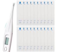 SECFOU Funda Desechable para Termómetro Digital, 100 Piezas, Material Pe Transparente, Protección Higiénica para Uso Oral y Corporal, Cubierta del Termómetro Segura para Salud en Casa