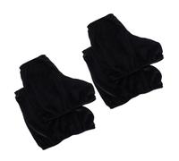 SECFOU Fundas para Patines de Hielo de Poliéster Negro, 2 Pares, Diseño Elegante y Ajuste Ceñido, Ideales Pruebas y Presentaciones