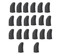 SECFOU Fundas Transpirables para Dedos Antideslizantes y Antisudor para Juegos Móviles, 20 Unidades, Manga para Dedos Pantalla Táctil, Compatibles Teléfonos, Accesorio Gamer para Mejor