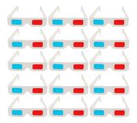 SECFOU Gafas 3D Desechables Anaglifo Rojo Azul de Papel para Cine y Películas, Pack 60 Unidades para Ver Películas en Casa y Juegos, Lentes Tridimensionales Ligeras y Portátiles