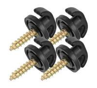 SECFOU Gancho de Maletero Original para Coche, 4 Piezas, Plástico y Metal, Instalación Versátil para Redes de Equipaje y Bolsas en Maletero de Coche